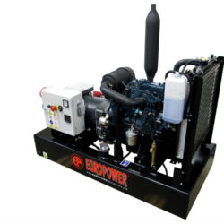 8 kVA Europower open generating sets with Kubota water-cooled diesel engines
